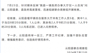 镇政府8个工位仅1人在岗？重庆云阳通报